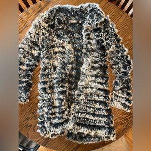 Neiman Marcus Real Fur Cardigan - Size Small